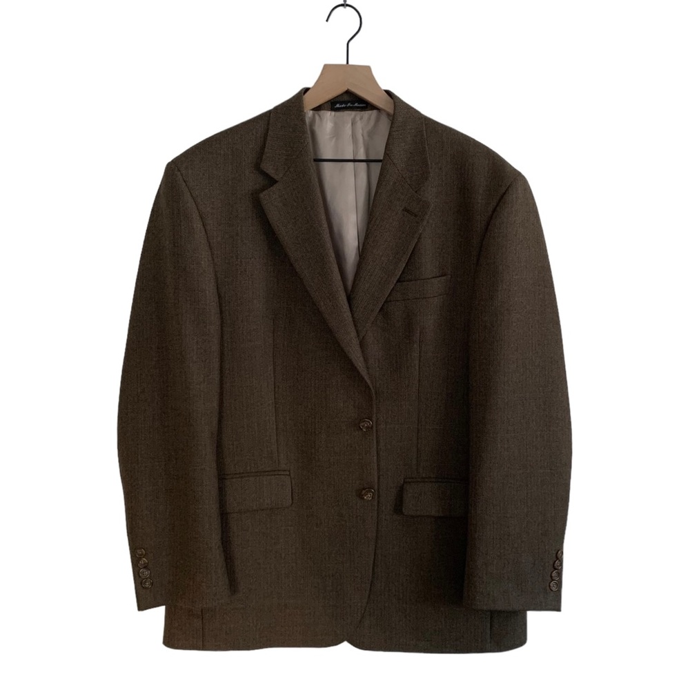 Ralph Lauren Macy’s Plaid Wool Sport Coat (Academia Grandpa Preppy Professor)